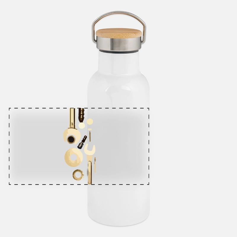 Outil Gourde isotherme avec bouchon en bambou
