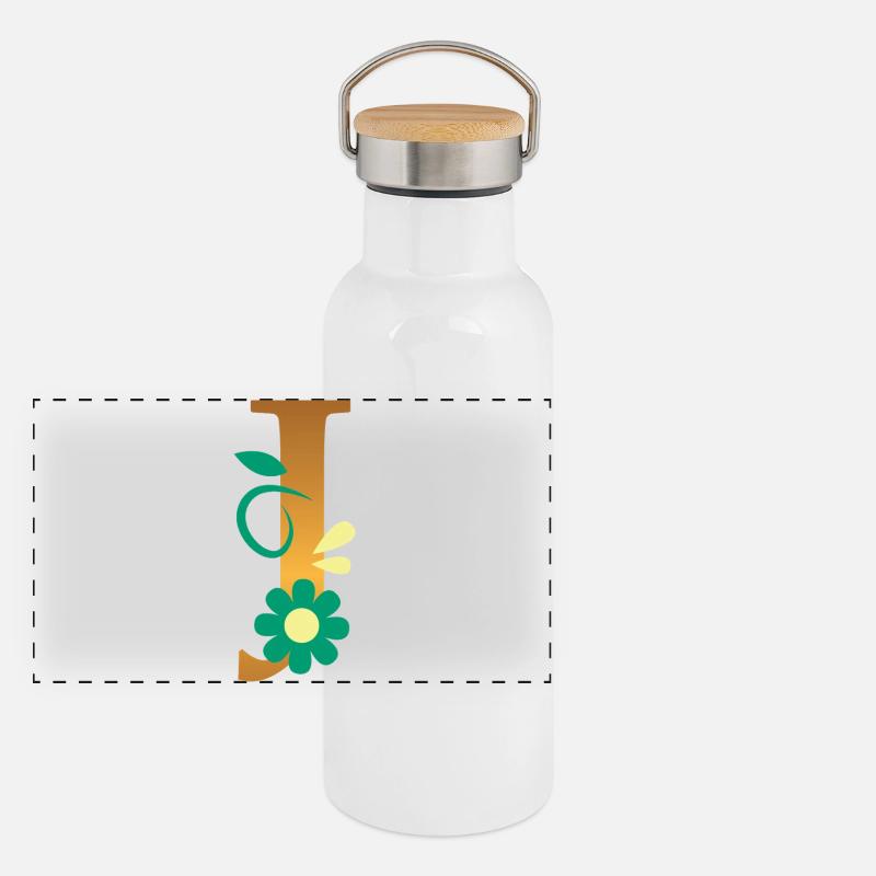 J Gourde isotherme avec bouchon en bambou