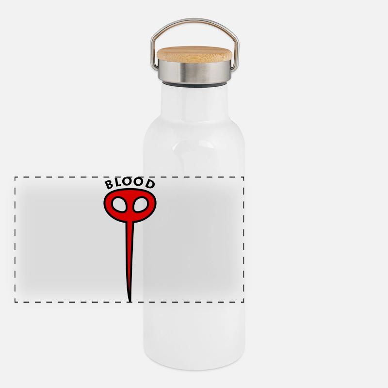 Moskito Blutsauger Panorama Thermosflasche mit Bambusdeckel