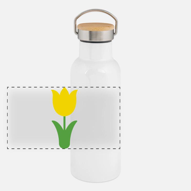 Tulip Gourde isotherme avec bouchon en bambou