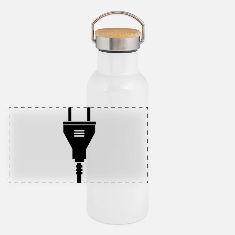 Electric plug Panoramic Thermal Bottle with Bamboo Lid