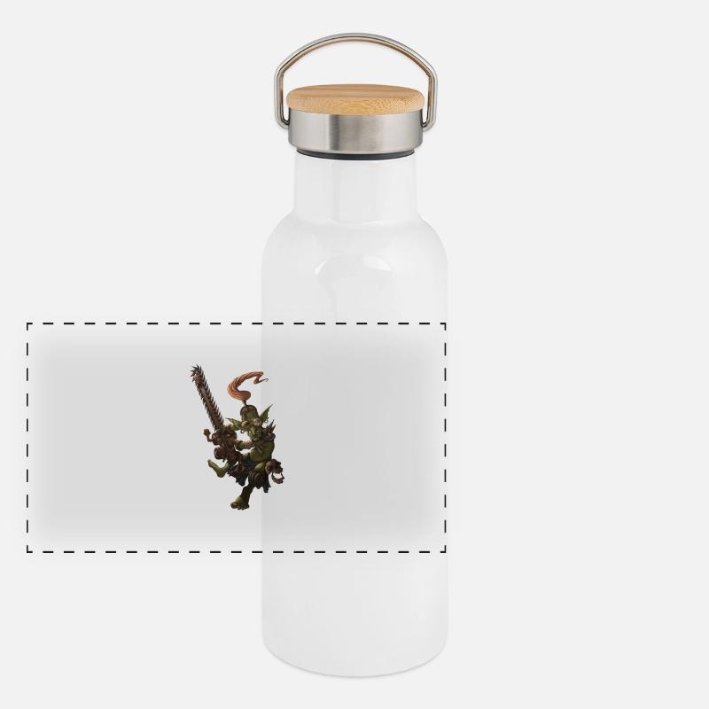 gobelin tronçonneuse Gourde isotherme avec bouchon en bambou
