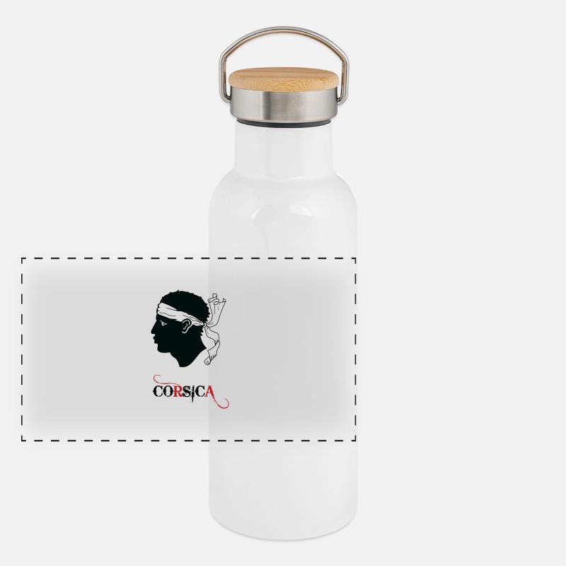 Corsica! Panoramic Thermal Bottle with Bamboo Lid