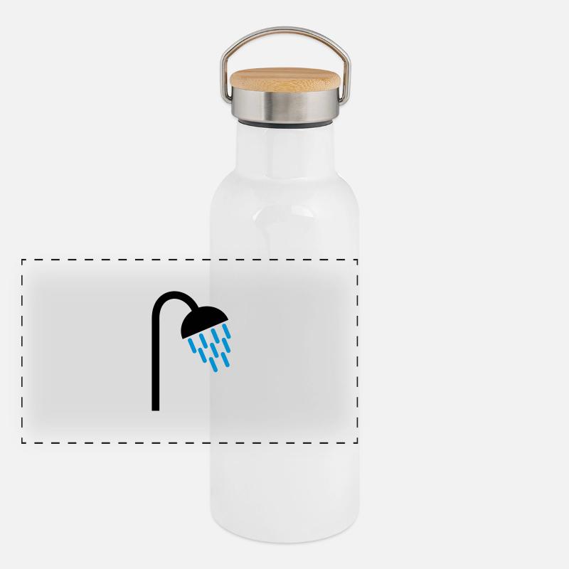 Dusche Panorama Thermosflasche mit Bambusdeckel