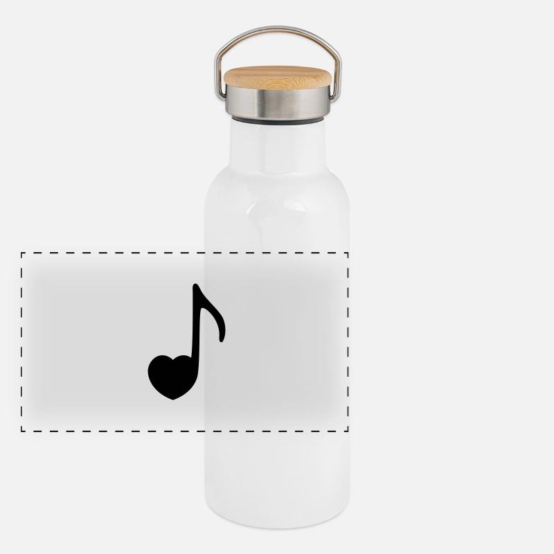 la musique Gourde isotherme avec bouchon en bambou