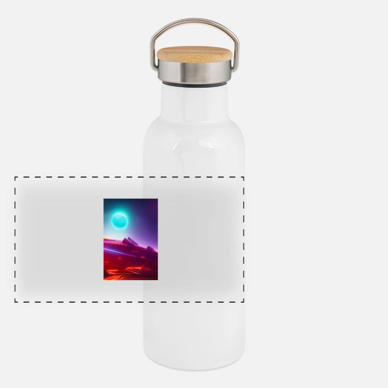 Espace, Planètes Gourde isotherme avec bouchon en bambou