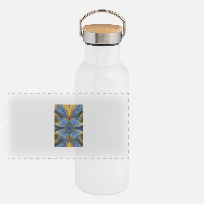 Shapes and patterns Panoramic Thermal Bottle with Bamboo Lid