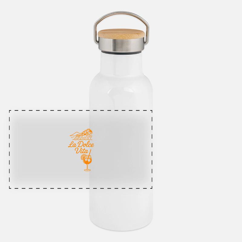 Dolce Vita Panorama Thermosflasche mit Bambusdeckel