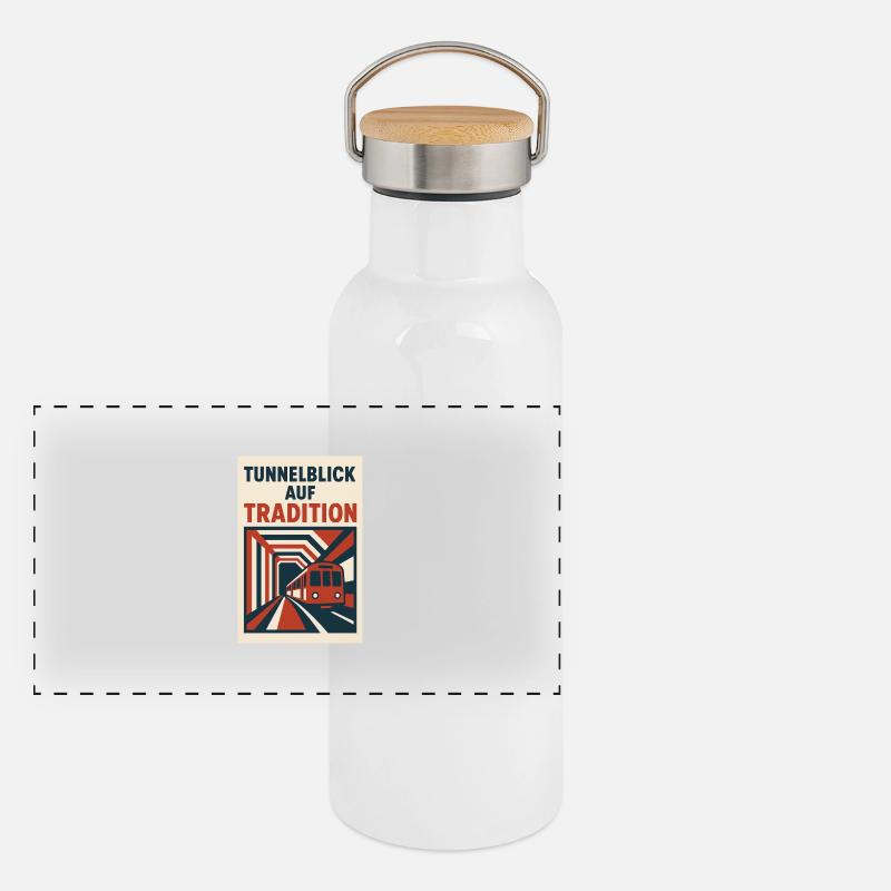 Tunnel vision on Tradition Ubahn Panoramic Thermal Bottle with Bamboo Lid