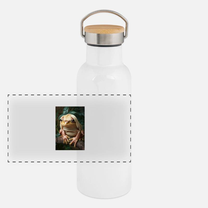 Fabulous Frog Princess Panoramic Thermal Bottle with Bamboo Lid