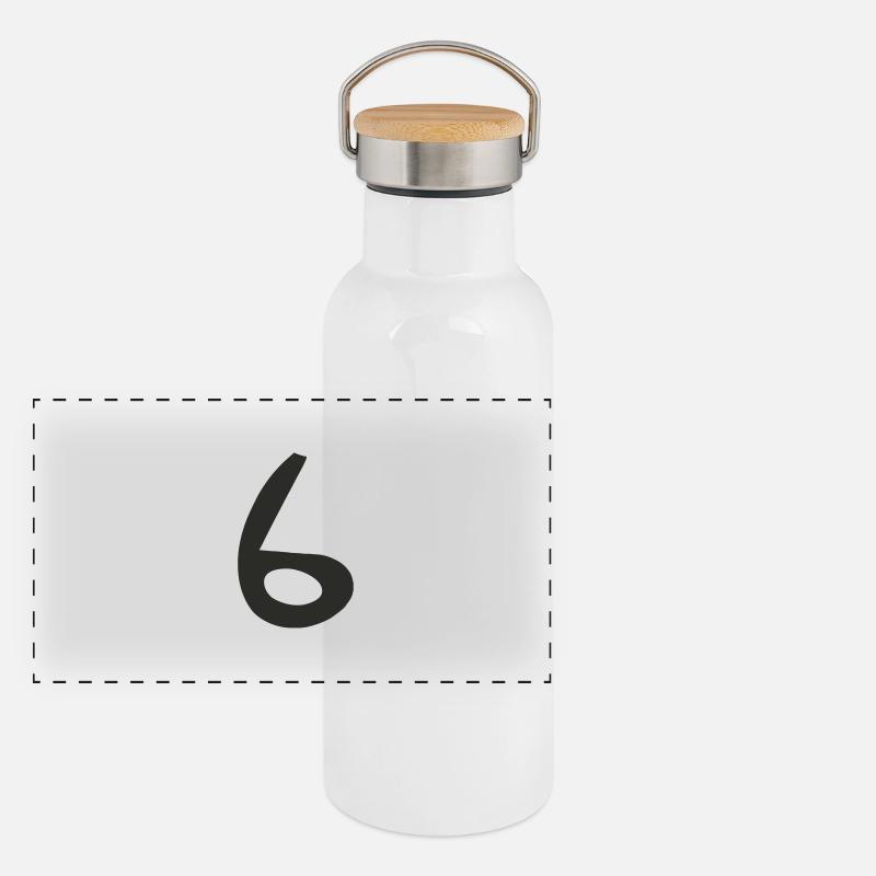 Panorama Thermosflasche mit Bambusdeckel