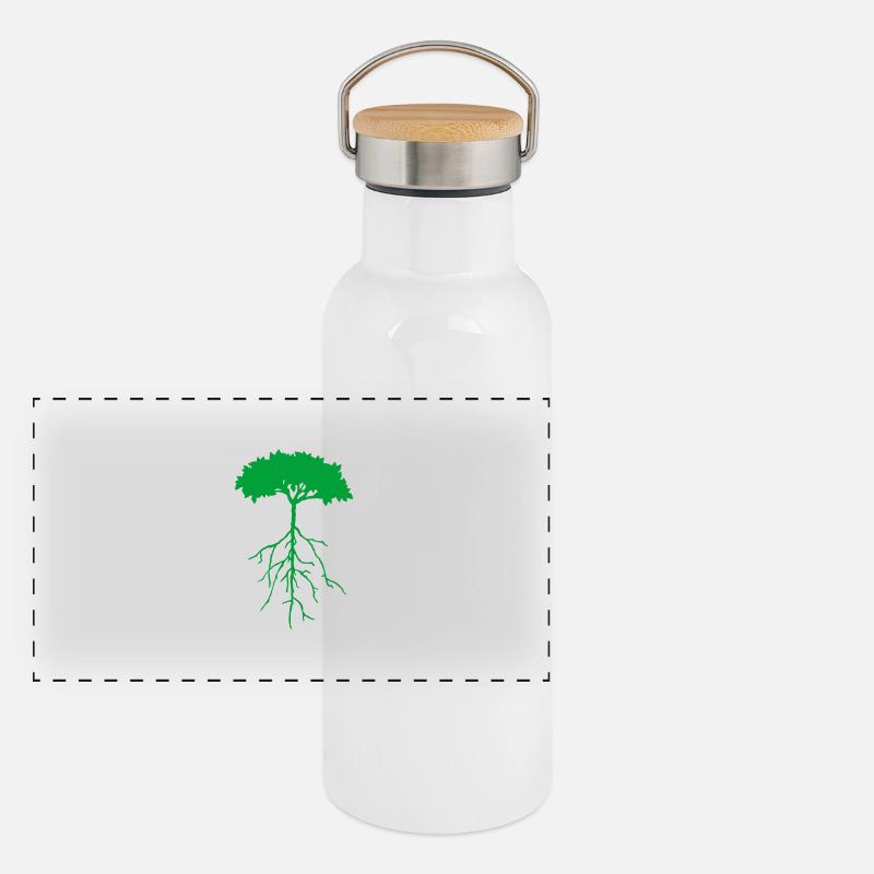 root tree Panoramic Thermal Bottle with Bamboo Lid