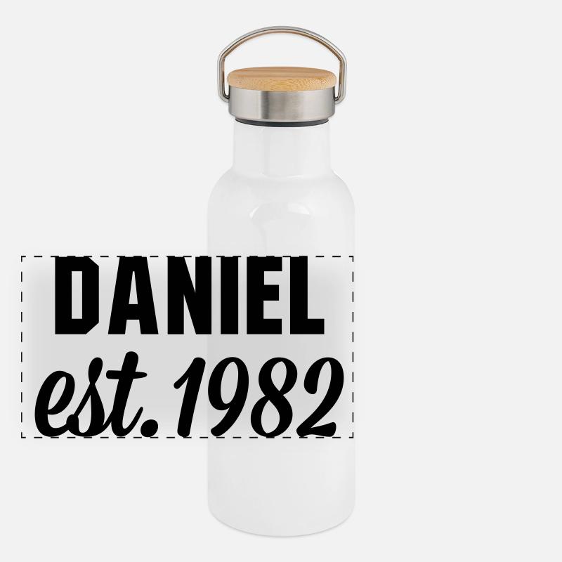 Daniel est 1982 Panorama Thermosflasche mit Bambusdeckel
