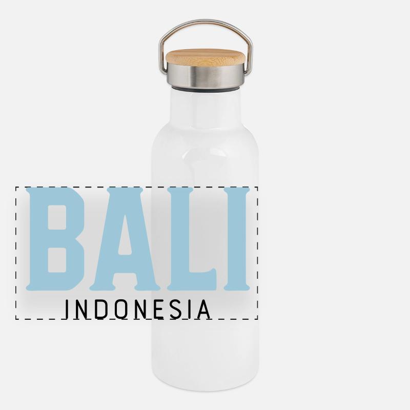 Bali Panoramic Thermal Bottle with Bamboo Lid