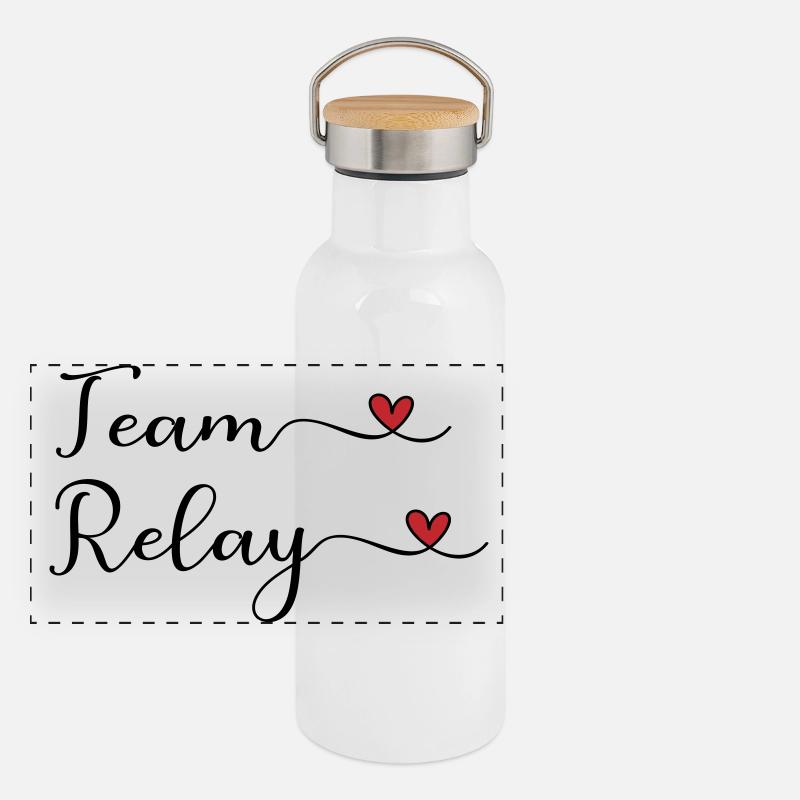 Staffel Team Panorama Thermosflasche mit Bambusdeckel