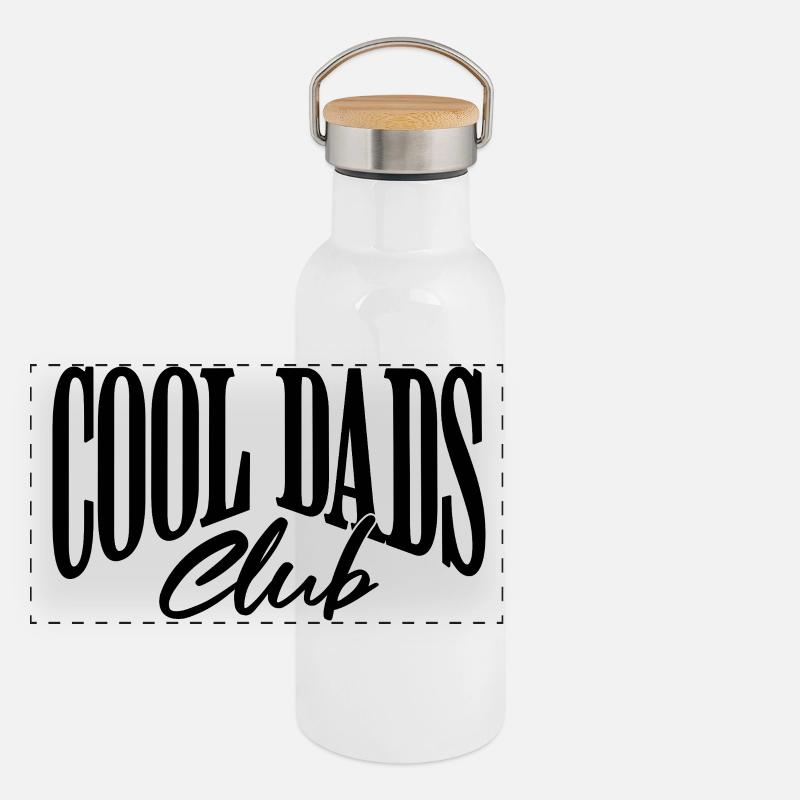 Club des papas cool Gourde isotherme avec bouchon en bambou