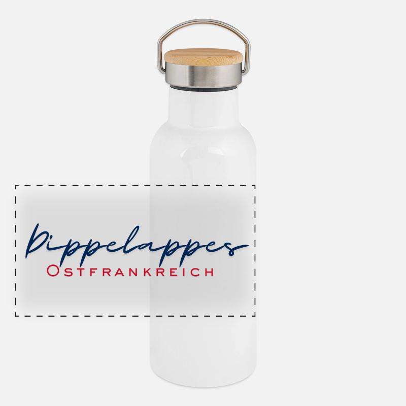 Panorama Thermosflasche mit Bambusdeckel