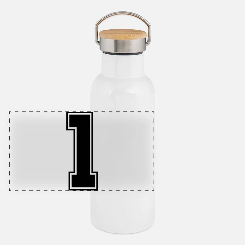 Panorama Thermosflasche mit Bambusdeckel