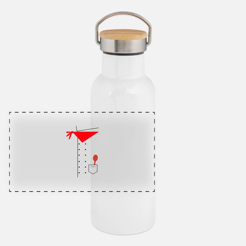 Cuisinier Gourde isotherme avec bouchon en bambou