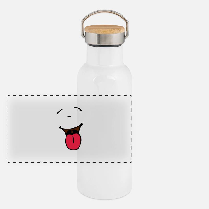 Clown Gourde isotherme avec bouchon en bambou