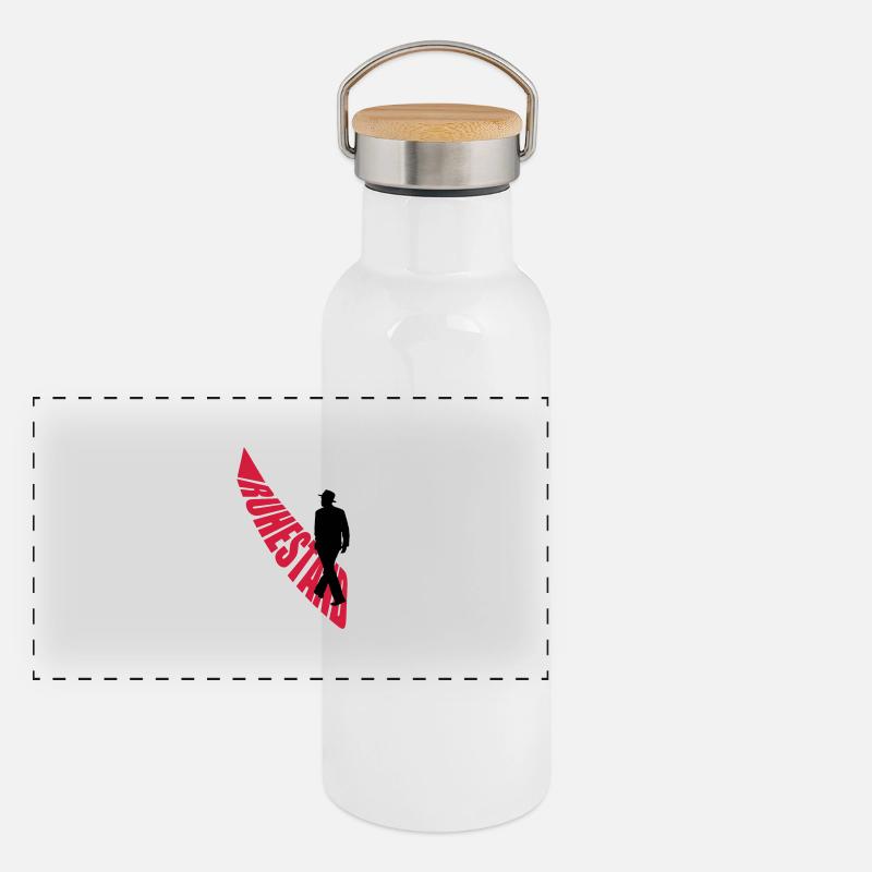 ruhestand Panorama Thermosflasche mit Bambusdeckel