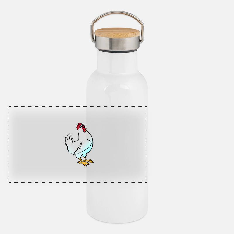 Hen Panoramic Thermal Bottle with Bamboo Lid