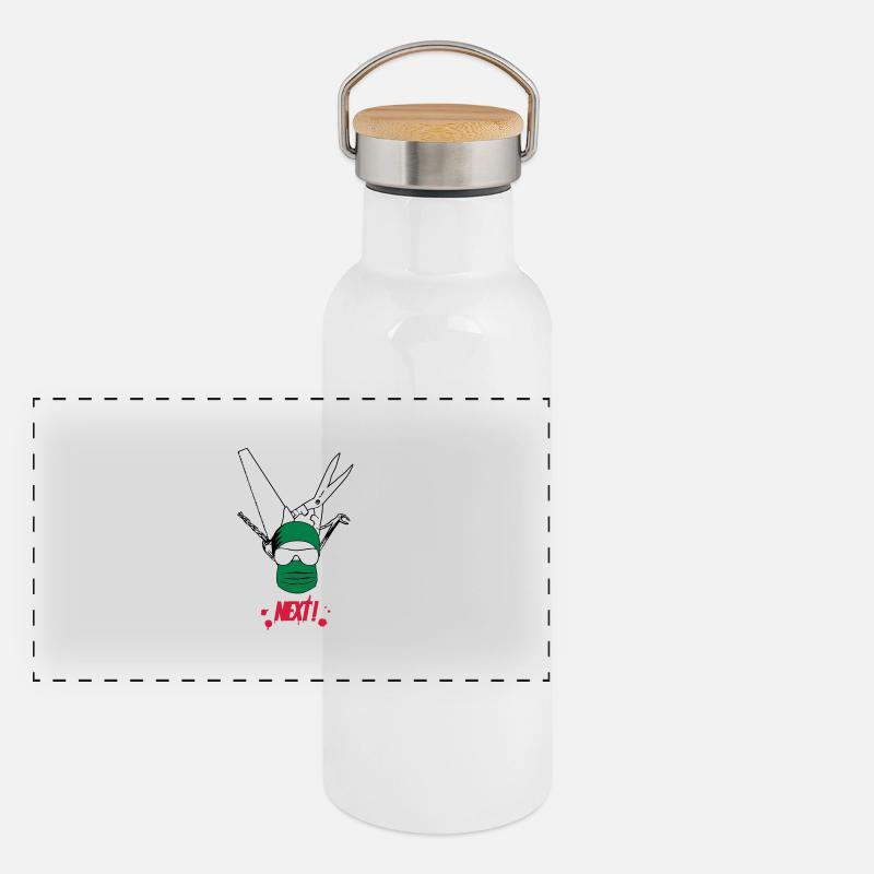 Chirurgien Gourde isotherme avec bouchon en bambou