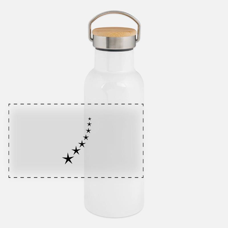 Étoiles arc Gourde isotherme avec bouchon en bambou