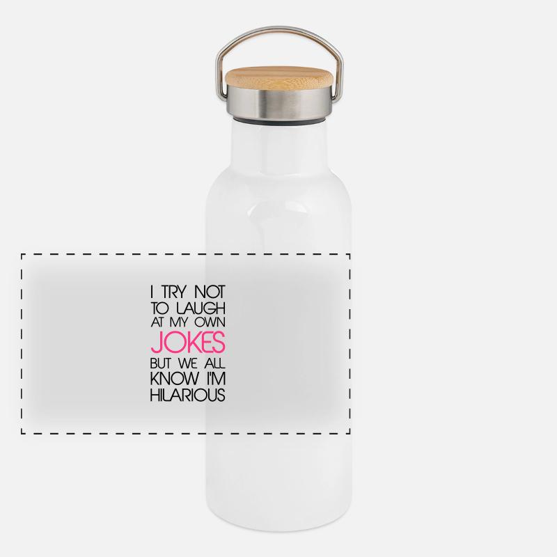 Jokes Panorama Thermosflasche mit Bambusdeckel