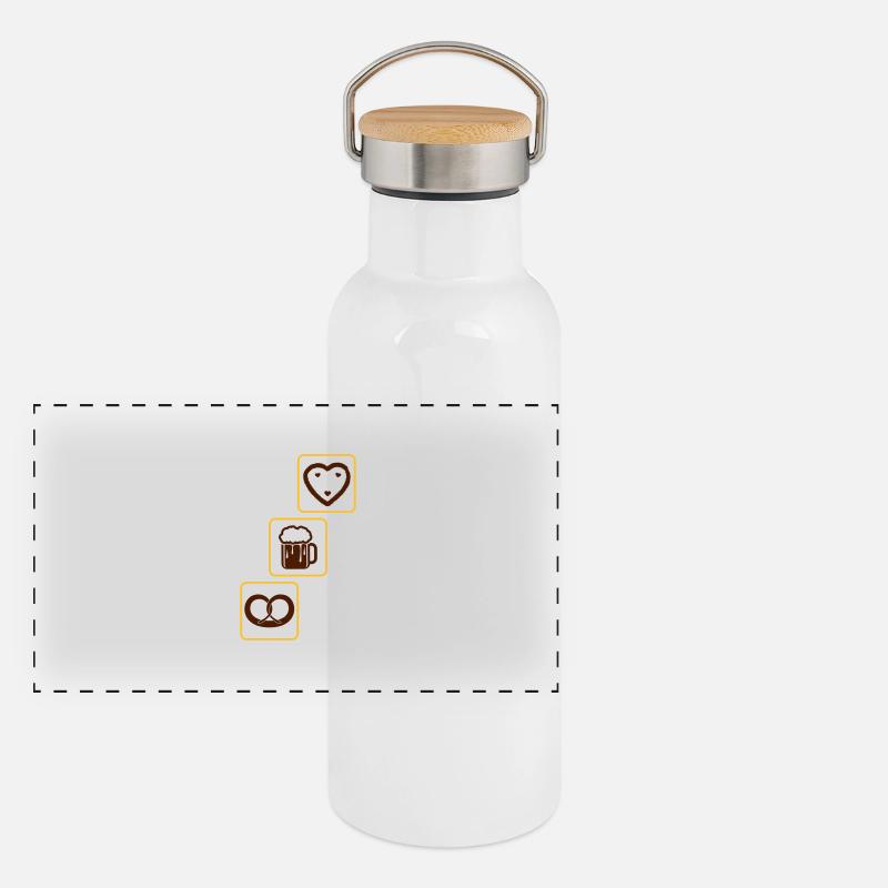 cool_design_drinking_team_brezeln_bier_k Panorama Thermosflasche mit Bambusdeckel