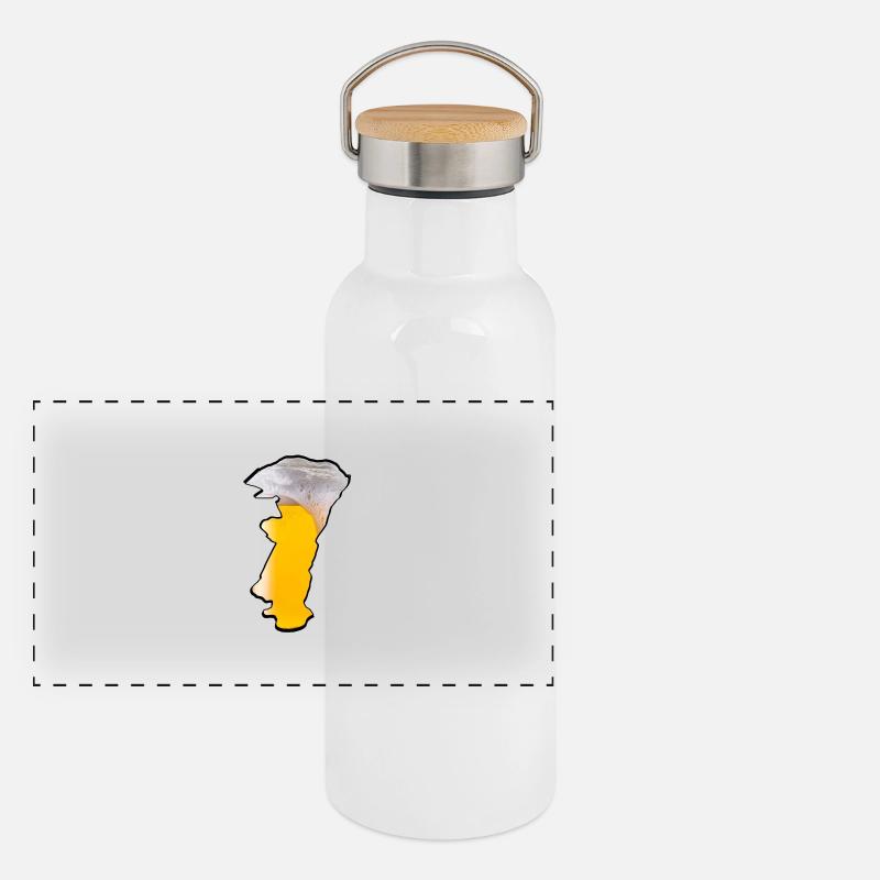 Alsace Bière Gourde isotherme avec bouchon en bambou