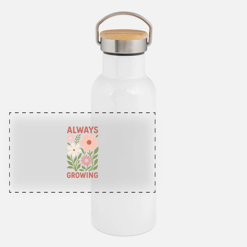 Always growing Panoramic Thermal Bottle with Bamboo Lid