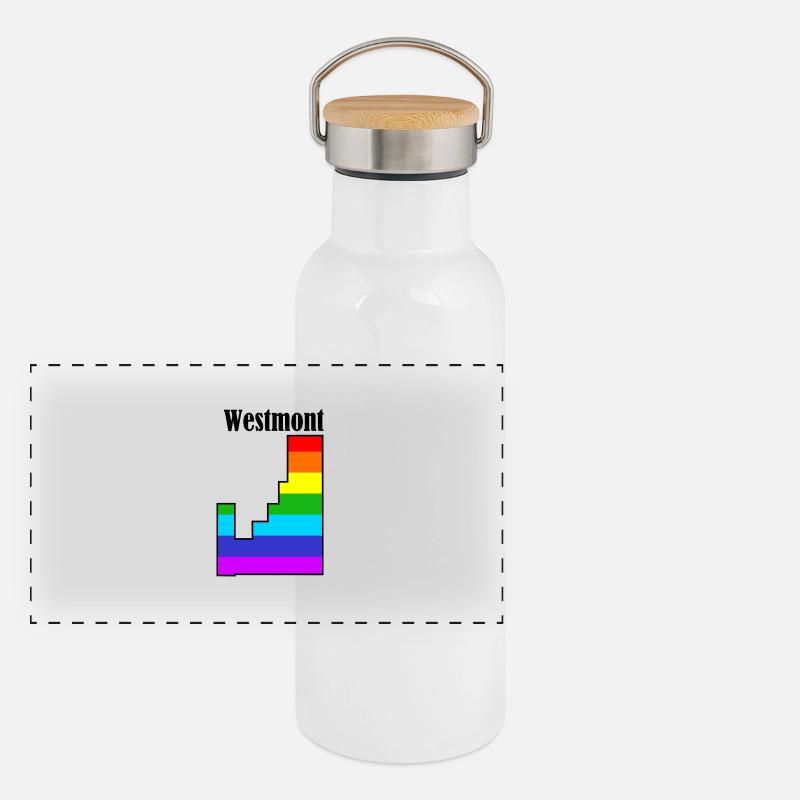 Westmont Panorama Thermosflasche mit Bambusdeckel