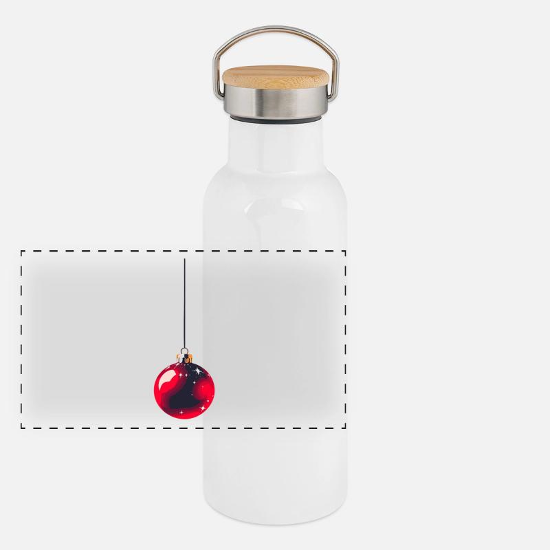 Galaxie Décorations de Noël Gourde isotherme avec bouchon en bambou