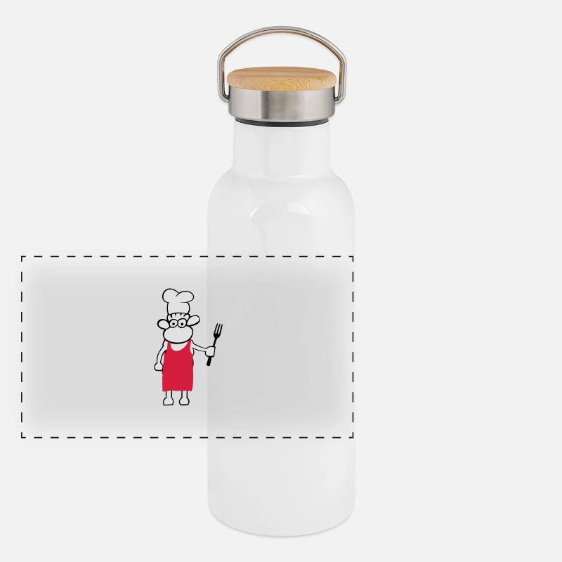 Schääf cook Panoramic Thermal Bottle with Bamboo Lid