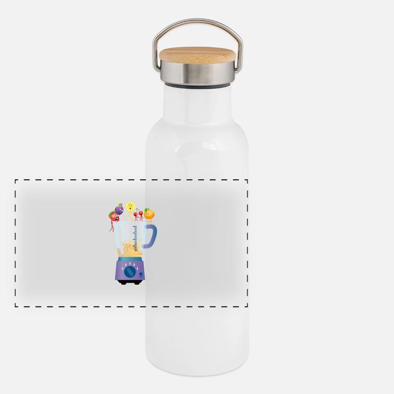 Smoothie Panorama Thermosflasche mit Bambusdeckel