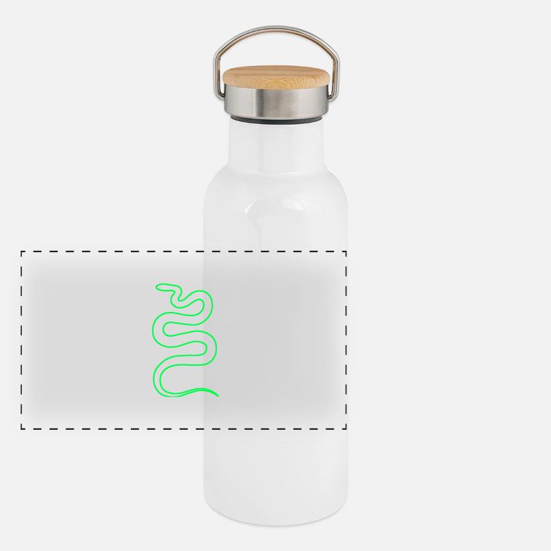Snake Panoramic Thermal Bottle with Bamboo Lid