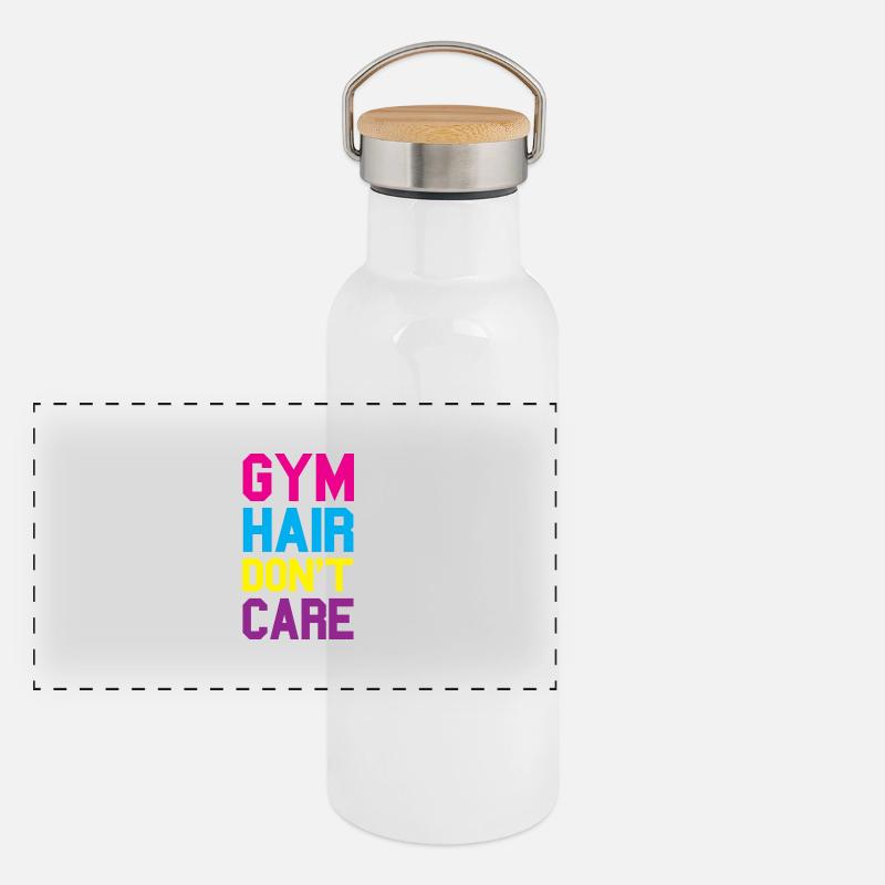 Gym Panorama Thermosflasche mit Bambusdeckel