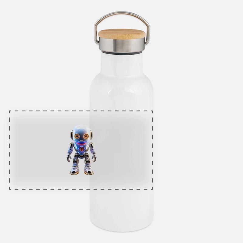 Robots for the individual LooK Panoramic Thermal Bottle with Bamboo Lid