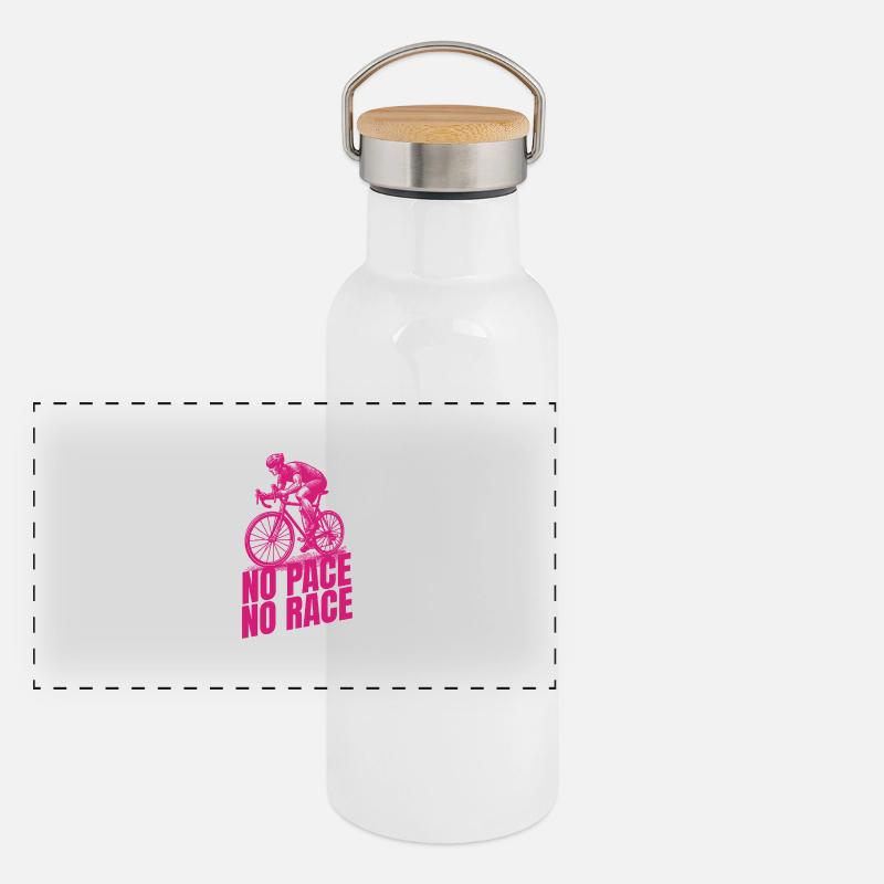 no pace no race Panoramic Thermal Bottle with Bamboo Lid