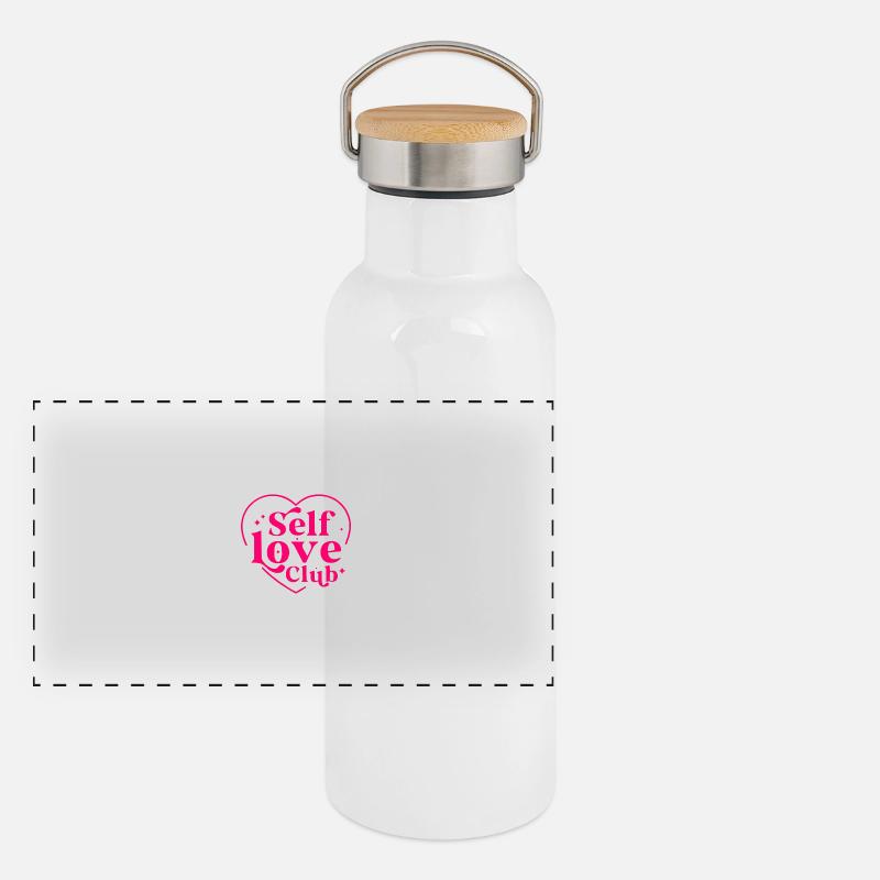Self love club Panoramic Thermal Bottle with Bamboo Lid