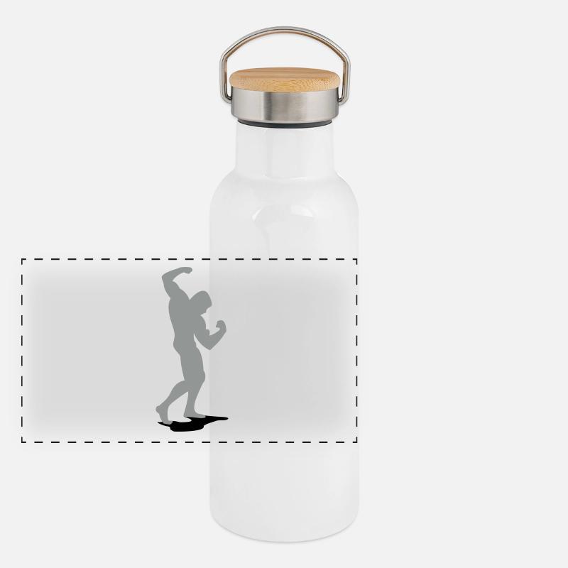 Panorama Thermosflasche mit Bambusdeckel