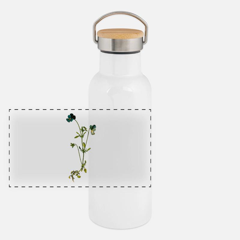 herb rosemary parsley thyme dill oregano Panoramic Thermal Bottle with Bamboo Lid
