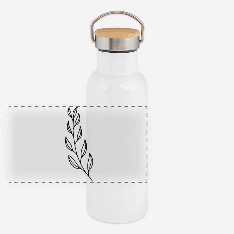 Branche Gourde isotherme avec bouchon en bambou