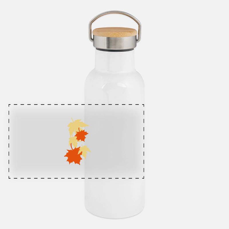 Leaves Panoramic Thermal Bottle with Bamboo Lid