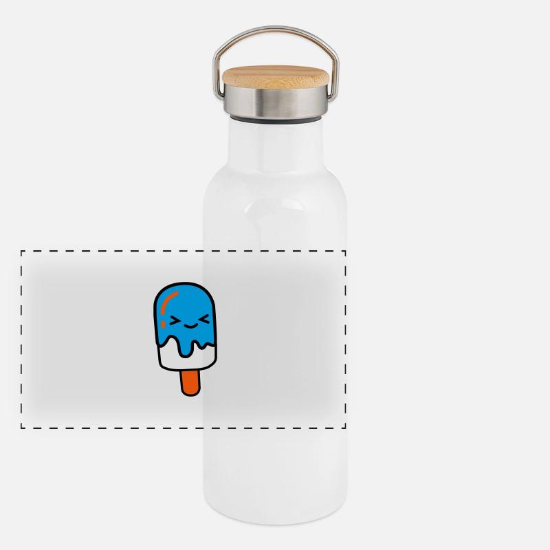 ice cream Panoramic Thermal Bottle with Bamboo Lid