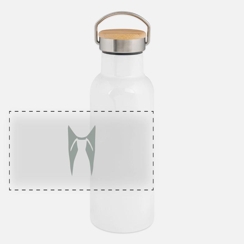 Anzug Panorama Thermosflasche mit Bambusdeckel