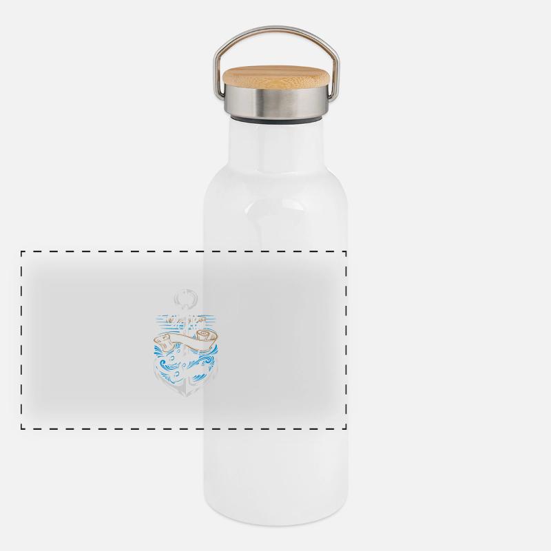 Skilled Sailor Panorama Thermosflasche mit Bambusdeckel