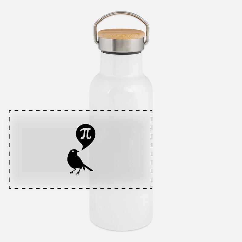 pi Gourde isotherme avec bouchon en bambou