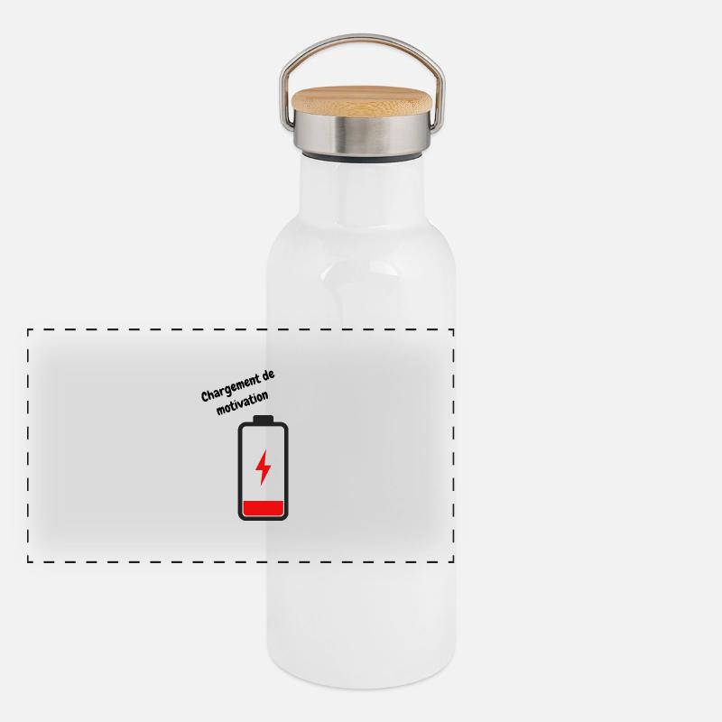 Motivation loading Panoramic Thermal Bottle with Bamboo Lid